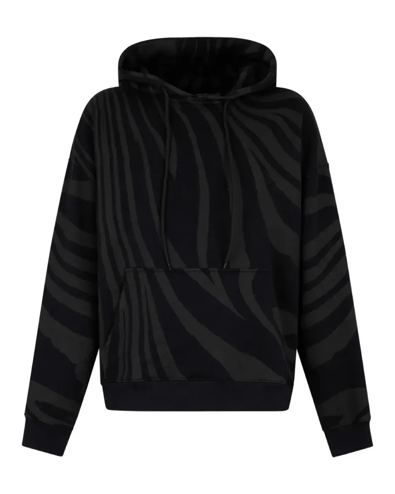 Roberto Cavalli zebra-print hoodie - Schwarz Schwarz
