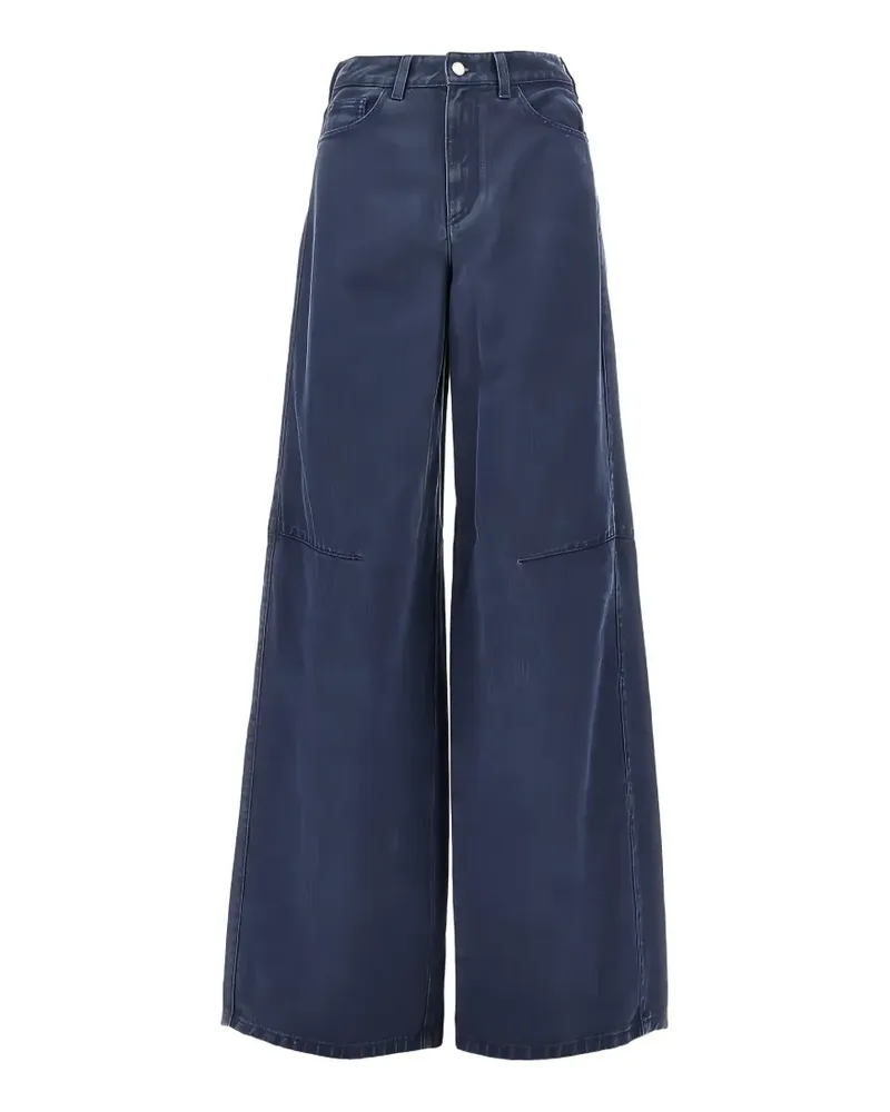 Emporio Armani belt-loop wide-leg jeans - Blau Blau