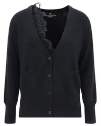 Ermanno Scervino Cardigan mit Spitze Schwarz