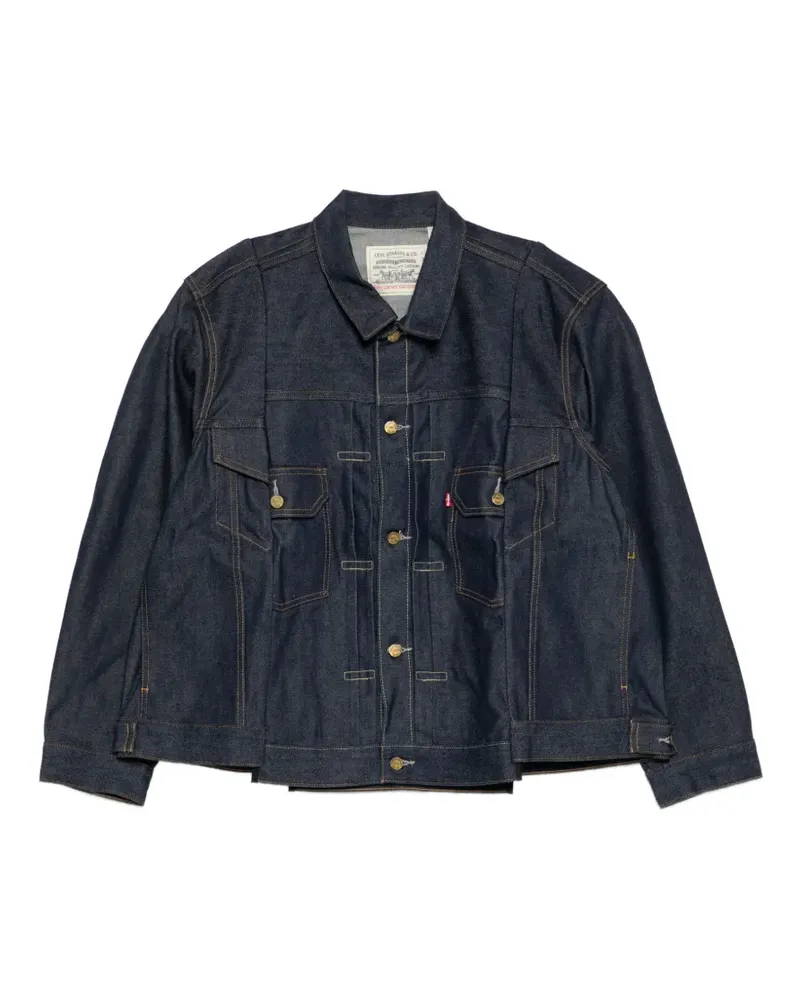 Sacai x Levis cotton denim jacket - Blau Blau