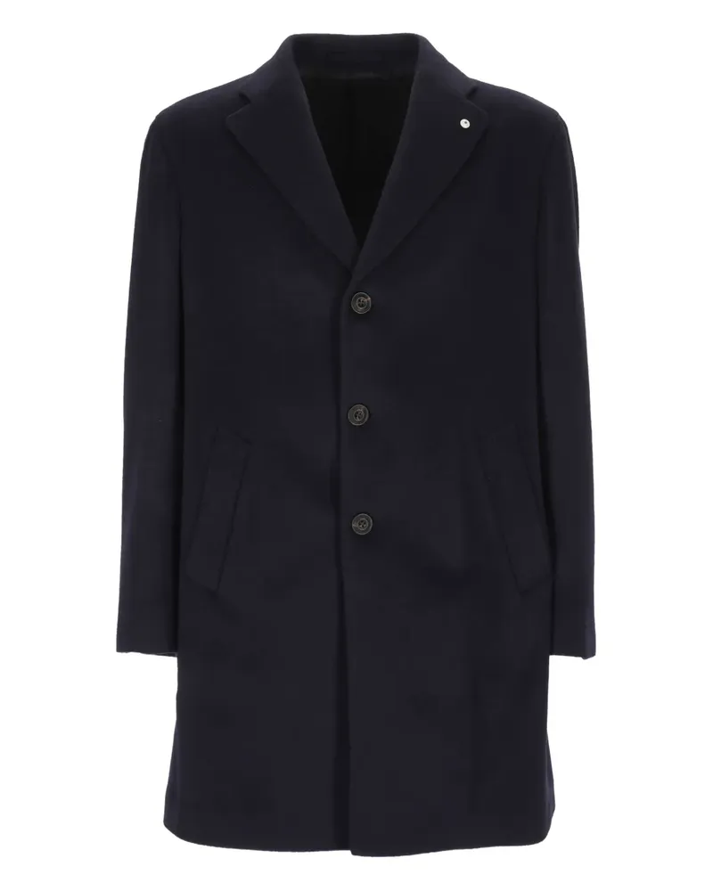 Luigi Bianchi Mantova button coat - Blau Blau