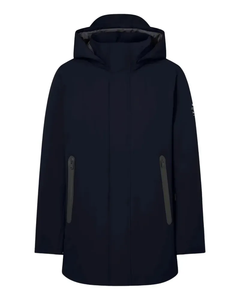 ECOALF Parko hooded zip-up coat - Blau Blau