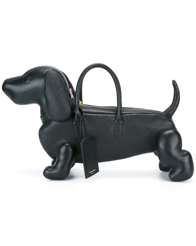 Thom Browne Kleine 'Dog' Handtasche Schwarz