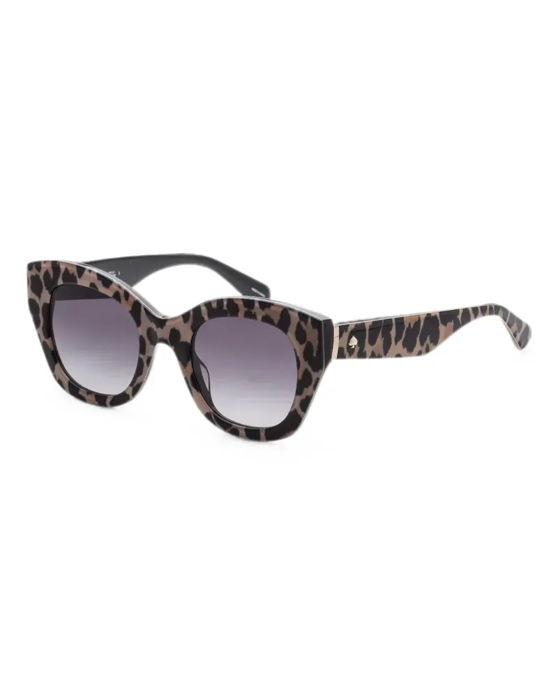 Kate Spade Cat-Eye-Sonnenbrille mit Leopardenprint - Braun Braun