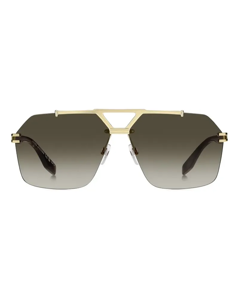 Marc Jacobs geometric-frame sunglasses - Gold Gold