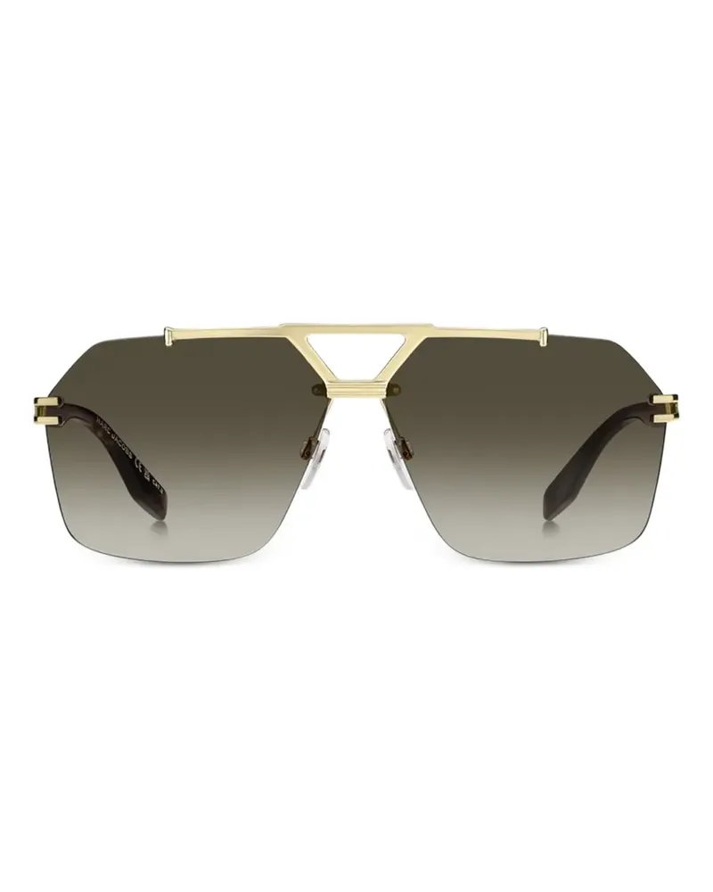 Marc Jacobs geometric-frame sunglasses - Gold Gold