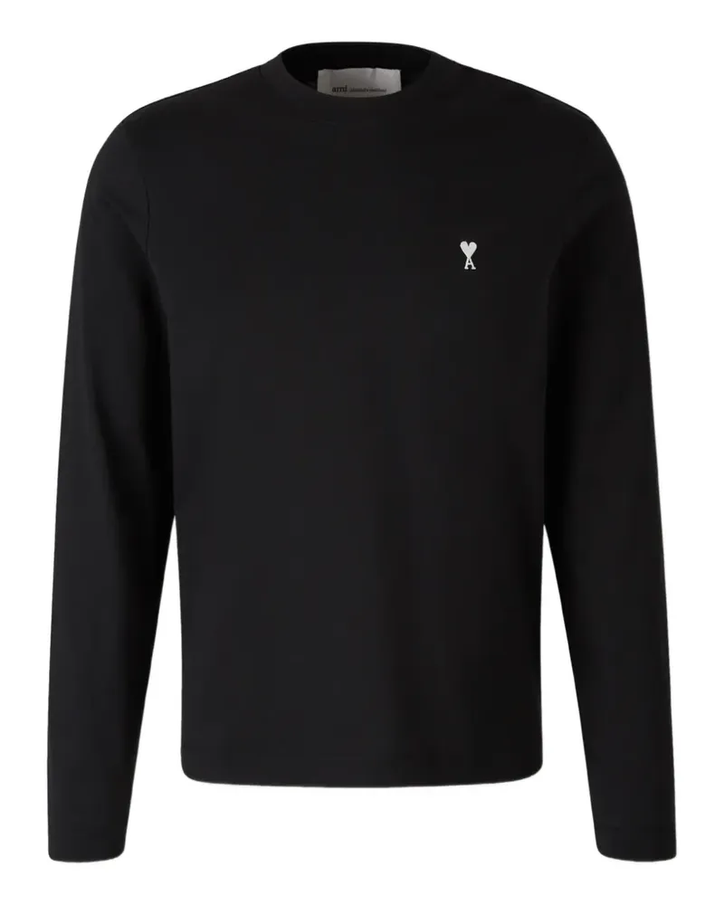 AMI Paris Ami de Coeur Langarmshirt - Schwarz Schwarz