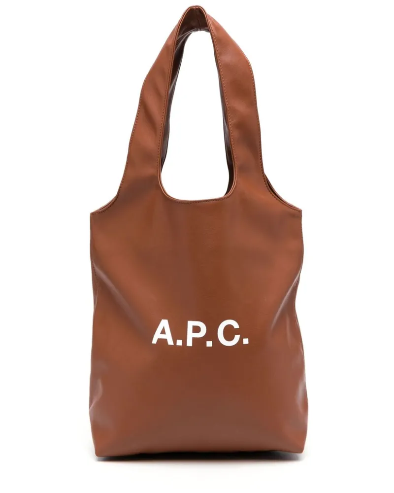 A.P.C. Kleiner Ninon Shopper - Braun Braun