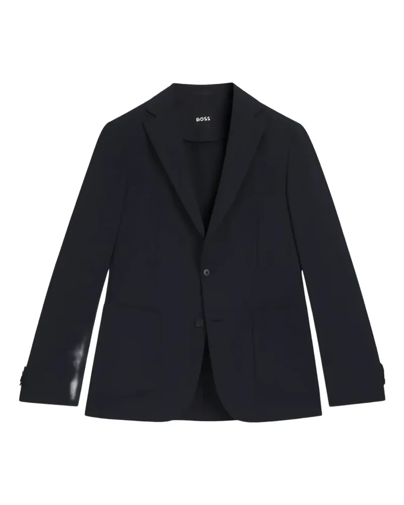 HUGO BOSS single-breasted notch-lapel blazer - Blau Blau