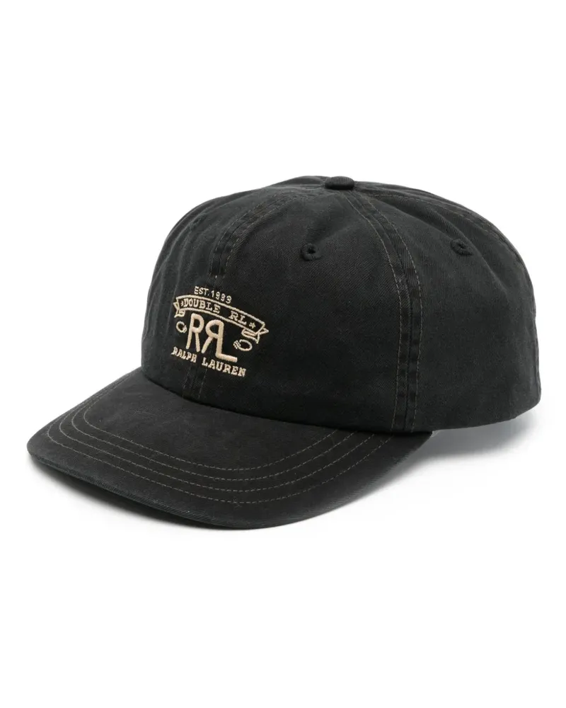 Ralph Lauren Baseballkappe mit Logo-Stickerei - Schwarz Schwarz