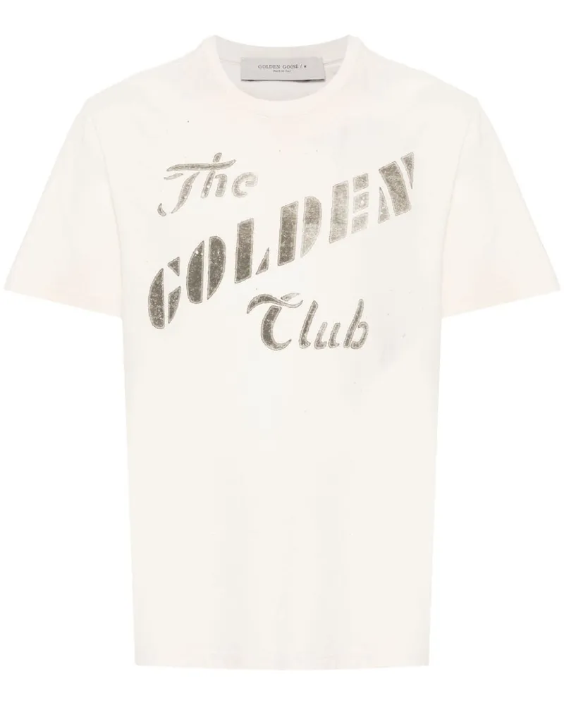 Golden Goose T-Shirt mit Print - Nude Nude