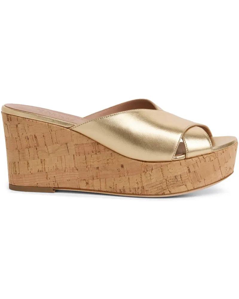 Malone Souliers Shanina Mules 70mm - Gold Gold