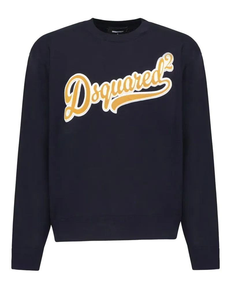 Dsquared2 Sweatshirt mit Logo - Blau Blau