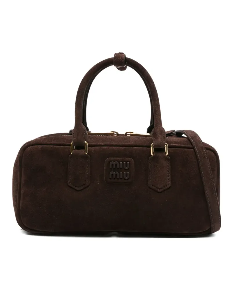 Miu Miu Arcadie Tote Bag mit Reißverschluss - Braun Braun