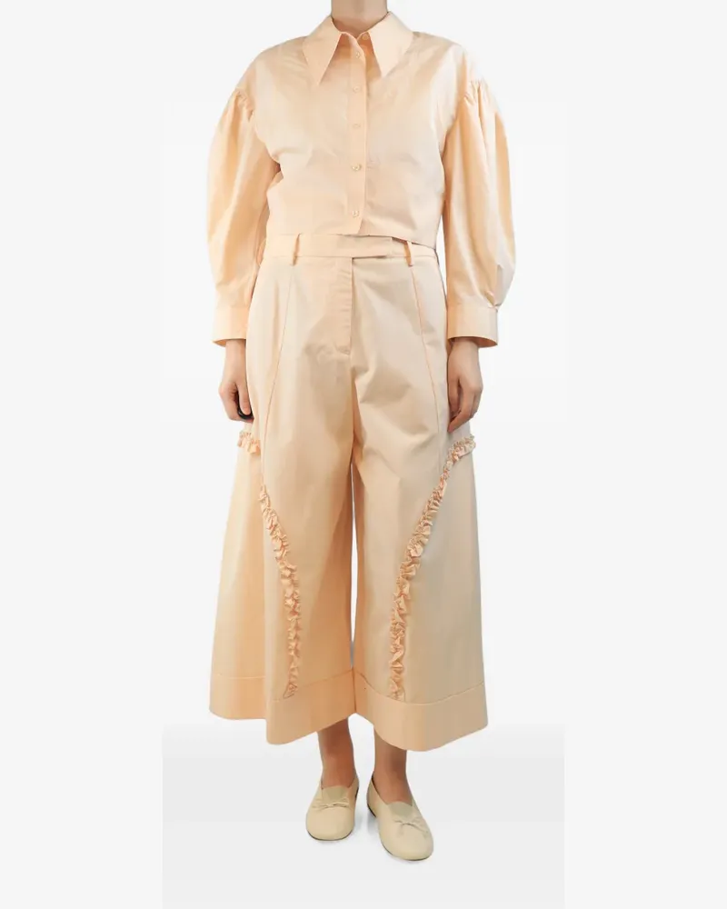 Simone Rocha pointed-collar trousers set - Orange Orange
