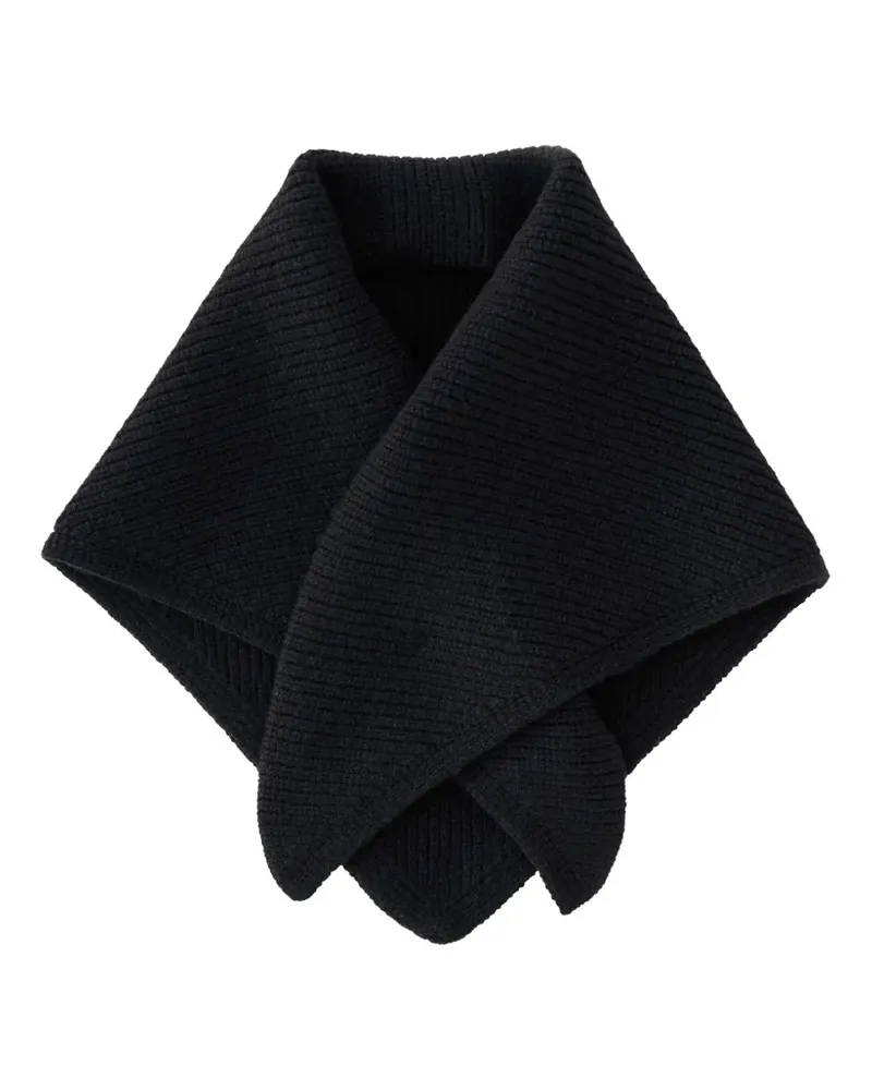 Studio Nicholson Pythagoras ribbed-knit scarf - Schwarz Schwarz