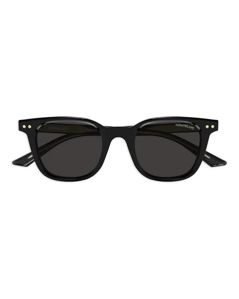 Montblanc round-frame sunglasses - Schwarz Schwarz