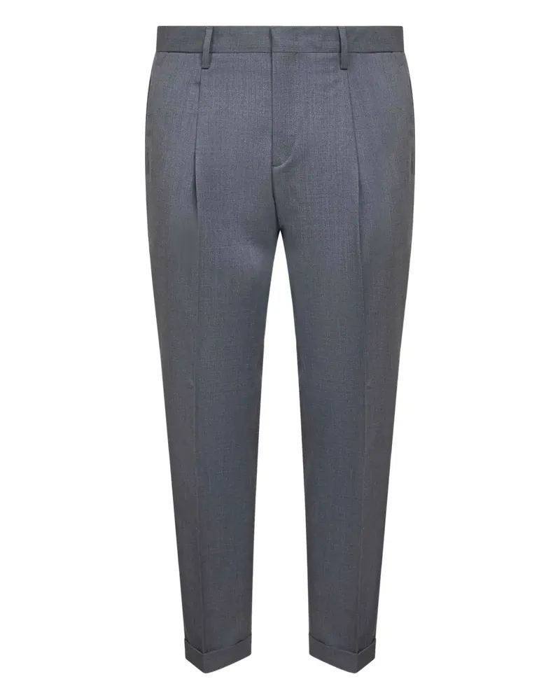 D4.0 pleat turn-up trousers - Grau Grau