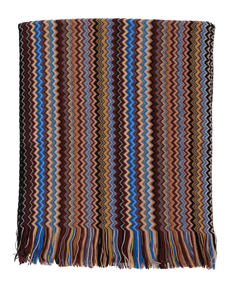 Missoni Schal mit Zickzackmuster - Braun Braun