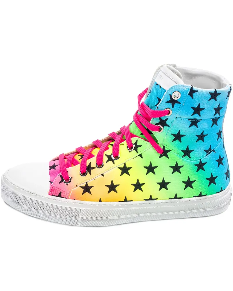 Amiri High-Top-Sneakers mit Sternen - Blau Blau