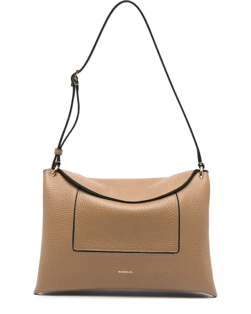 WANDLER Penelope Slouch Schultertasche mit Logo-Detail - Braun Braun