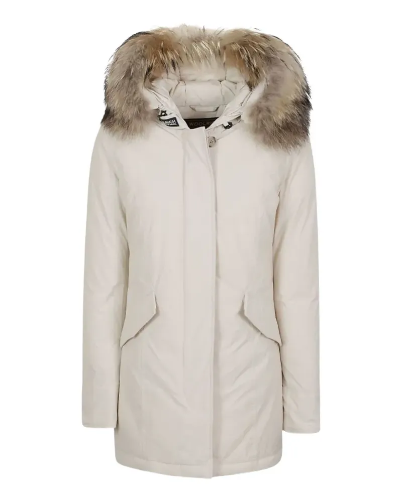 Woolrich Kapuzenmantel mit Pelzbesatz - Nude Nude