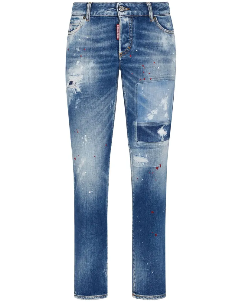 Dsquared2 Schmale Jeans - Blau Blau