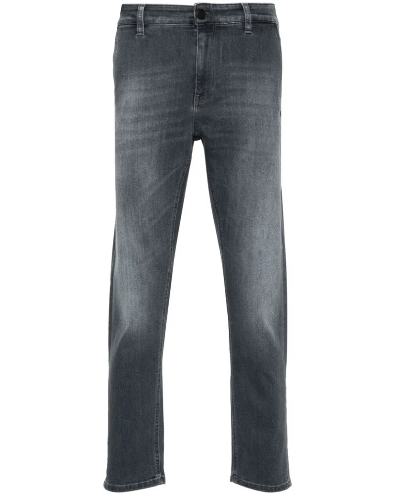 PT TORINO Halbhohe Tapered-Hose Blau