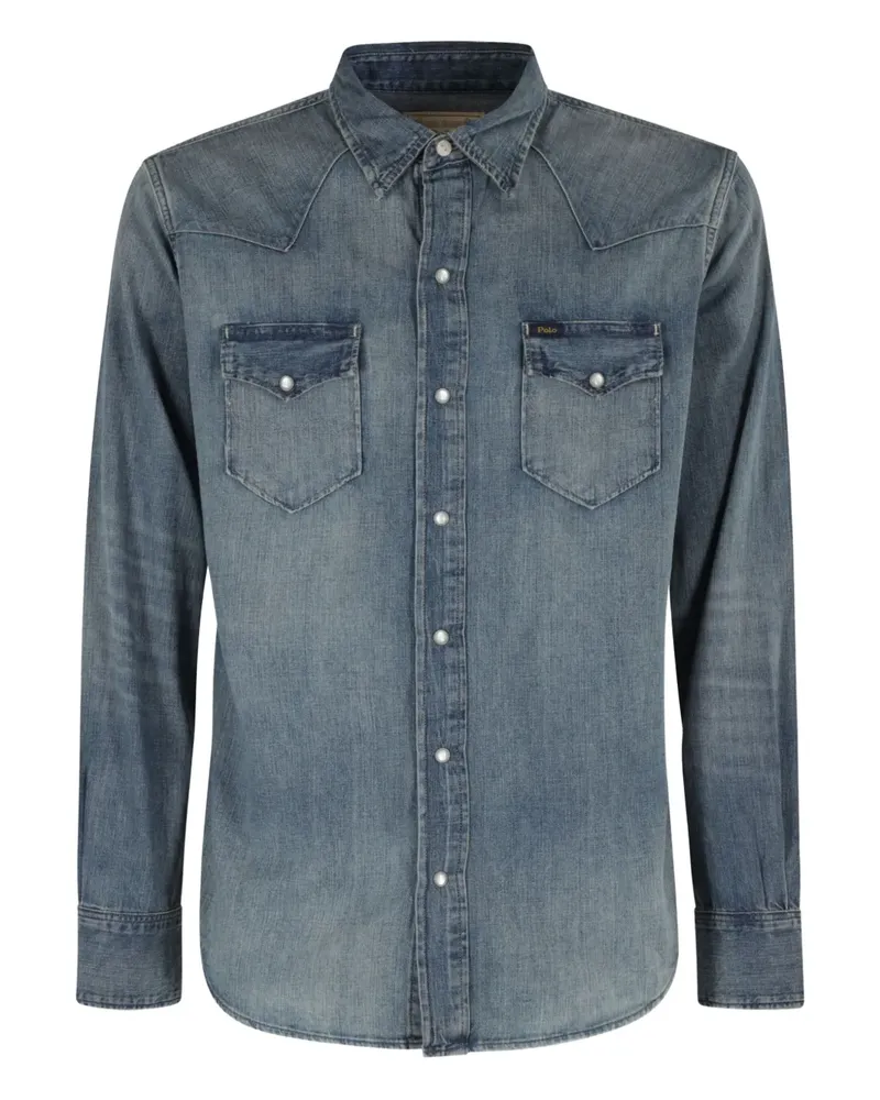 Ralph Lauren Jeanshemd im Western-Look - Blau Blau