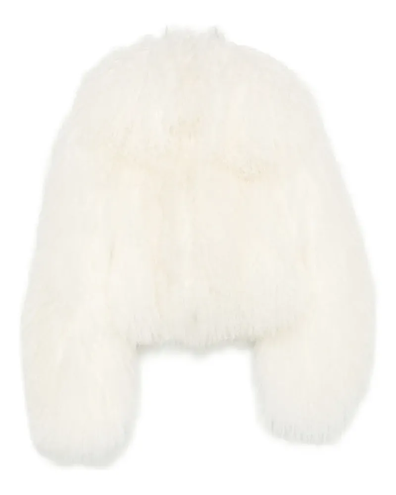 Salvatore Santoro Mantel aus Faux Fur - Weiß Weiß