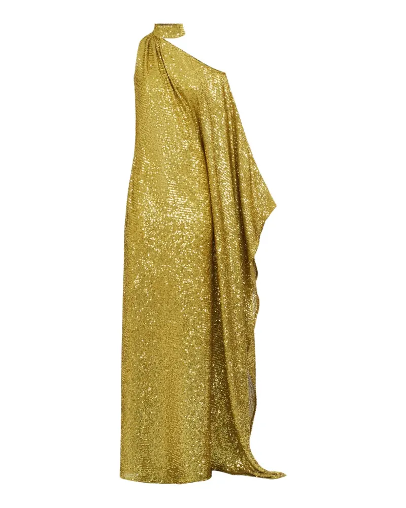 Taller Marmo Atlas Disco Kleid mit Pailletten - Gold Gold