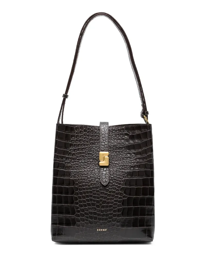 Soeur Bello embossed tote bag - Braun Braun