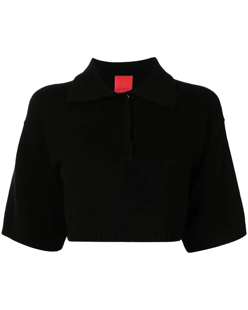 Cashmere In Love Demi Poloshirt - Schwarz Schwarz