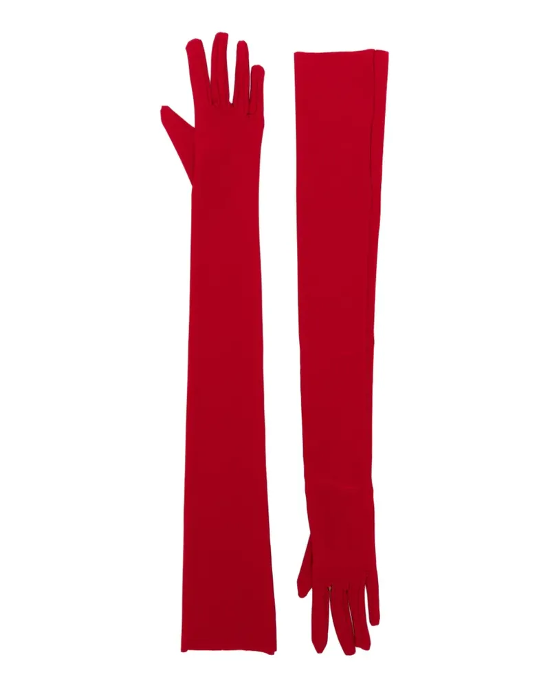 Norma Kamali Lange Handschuhe - Rot Rot