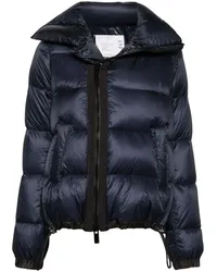 Sacai Jacke mit versetztem Verschluss Blau