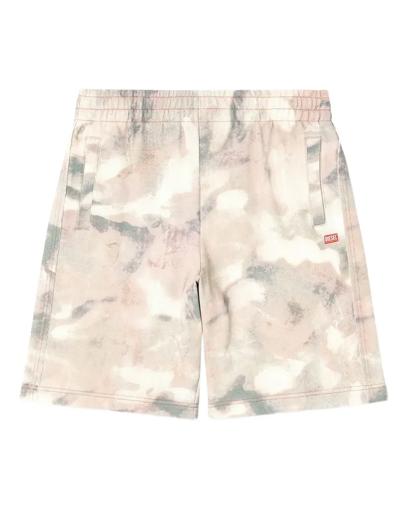 Diesel P-Crone abstract-pattern shorts - Nude Nude