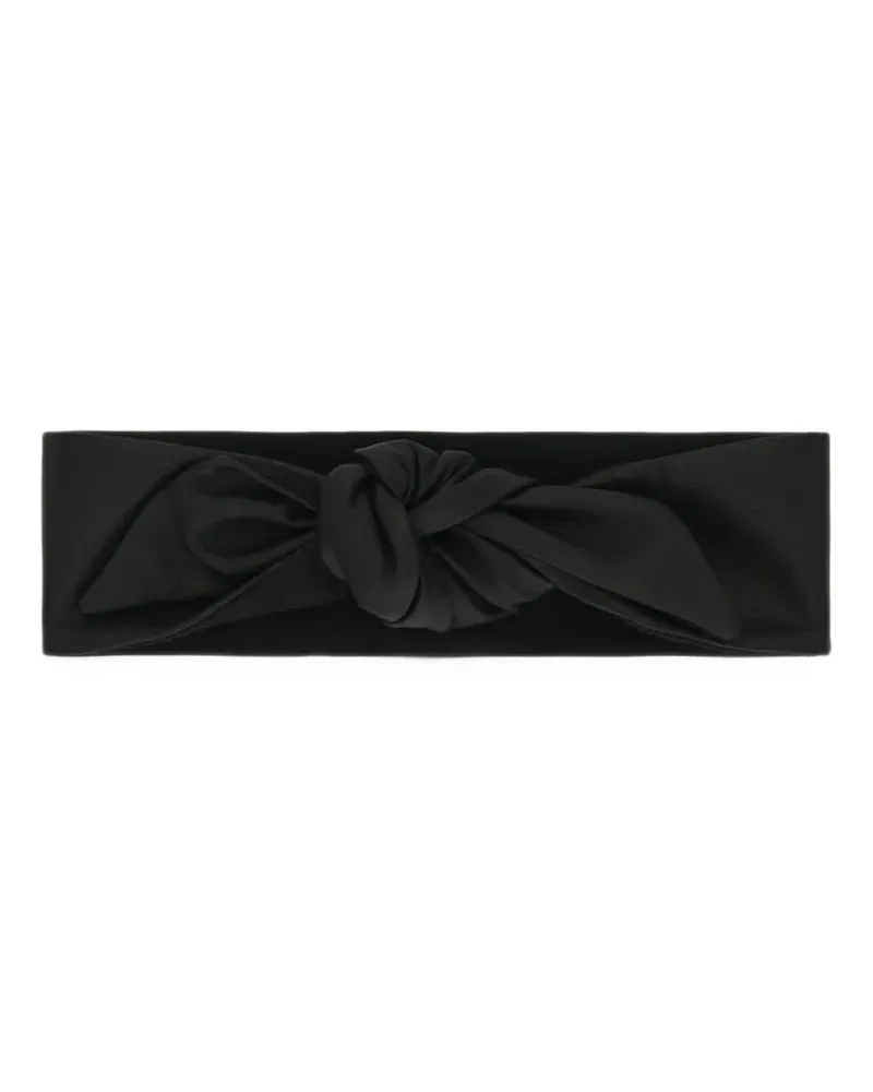 Totême knot-detail headband - Schwarz Schwarz