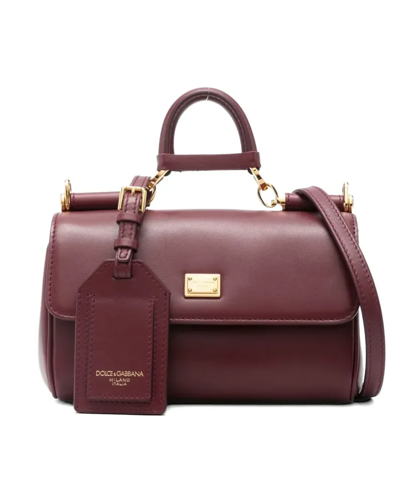 Dolce & Gabbana My Sicily leather top-handle tote bag - Rot Rot