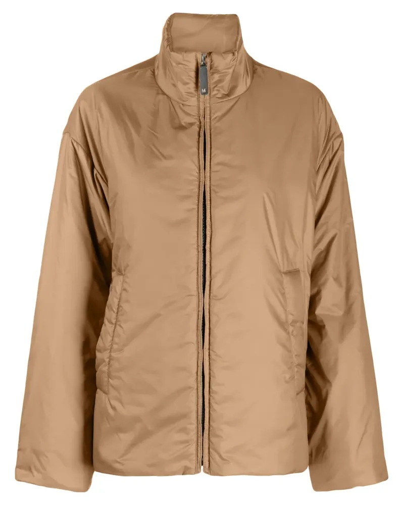 Max Mara Jacke mit Stehkragen - Braun Braun