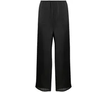 Weite Domond Leinenhose - Schwarz