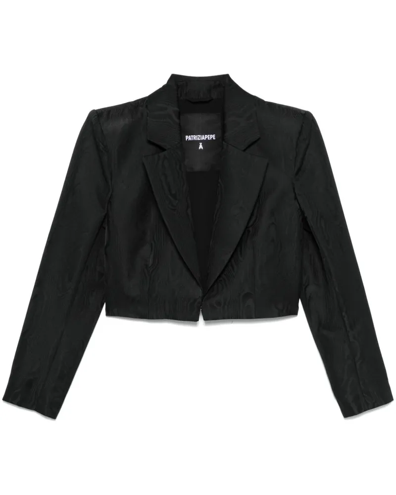 Patrizia Pepe Blazer mit Moiré-Effekt - Schwarz Schwarz