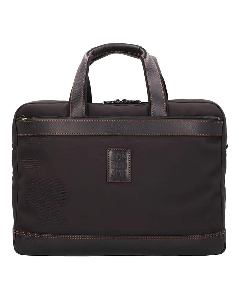Longchamp L Boxford leather-trim briefcase - Schwarz Schwarz