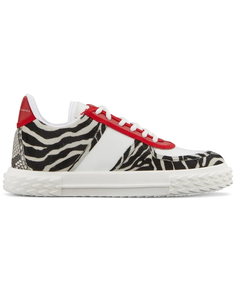Giuseppe Zanotti Blabber' Sneakers mit Animal-Print - Weiß Weiß