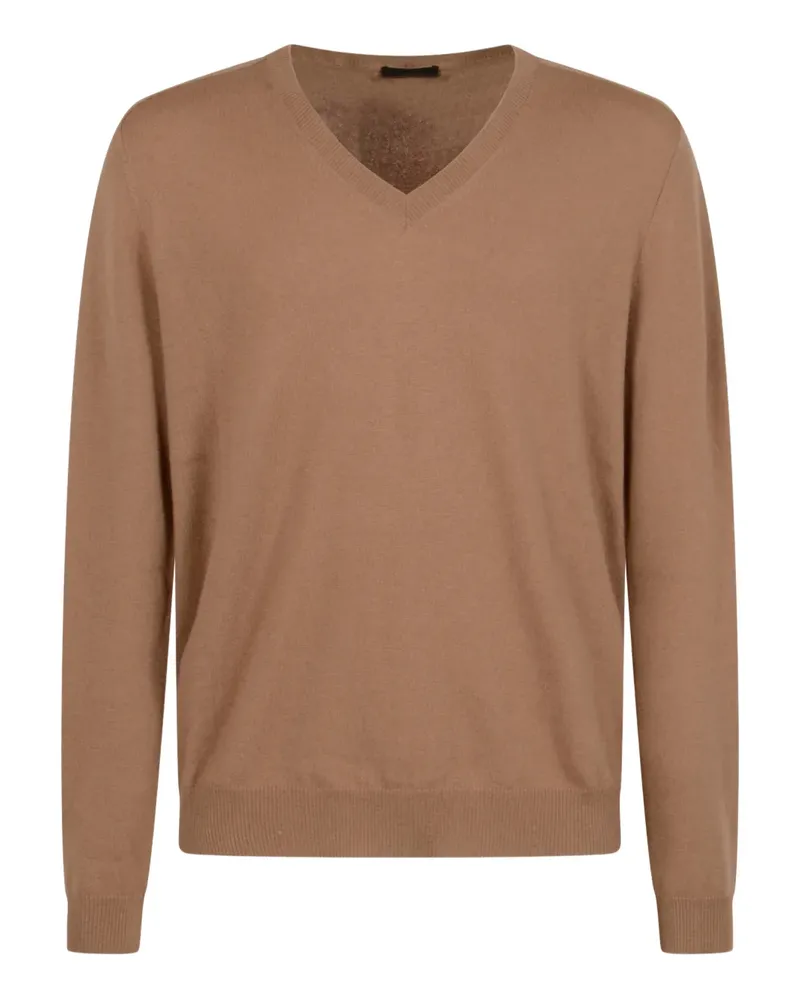 Prada Pullover mit V-Ausschnitt - Braun Braun