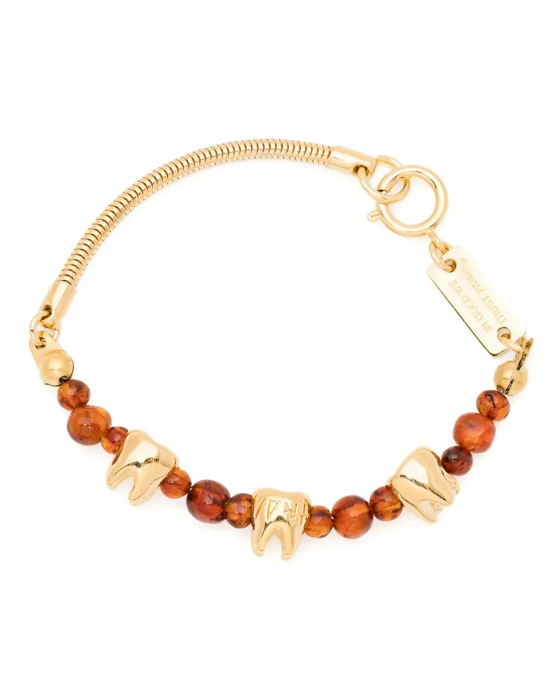 In Gold We Trust Paris Sacred Tooth Halskette - Braun Braun