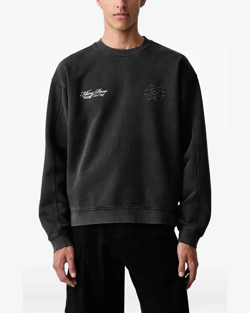 Filling Pieces Bridge the Gap Pullover - Schwarz Schwarz