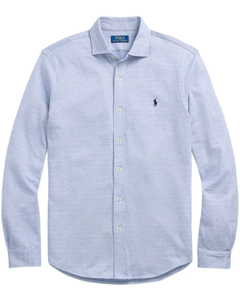 Ralph Lauren Jacquard-Hemd mit Logo-Stickerei - Blau Blau