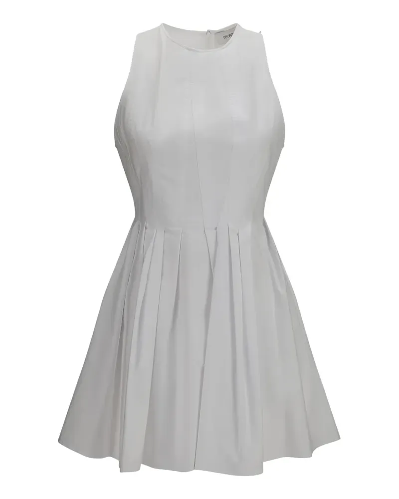 Max Mara pleated sleeveless dress - Weiß Weiß