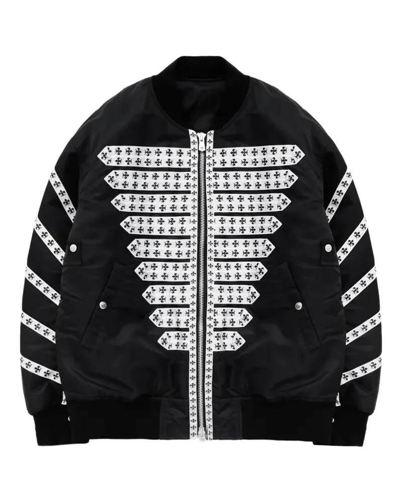 TheSoloIst Huge Brit Bomberjacke - Schwarz Schwarz