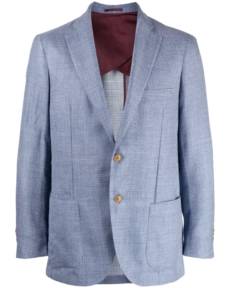 Luciano Barbera Sakko mit fallendem Revers - Blau Blau